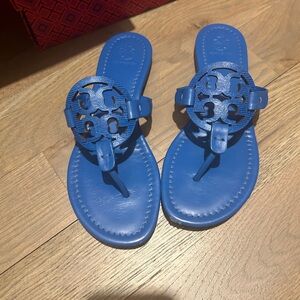 Tory Burch Miller Sandals - blue 7.5